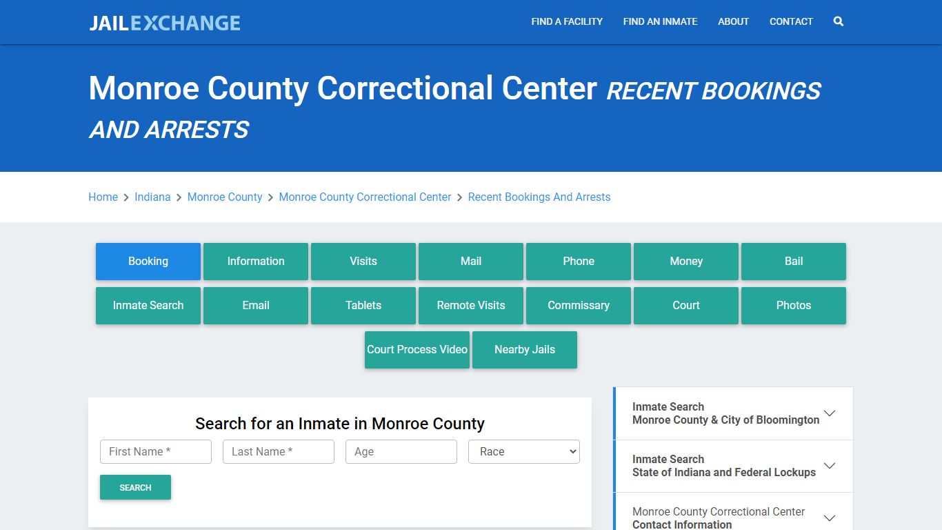 Monroe County Correctional Center Recent Bookings And Arrests